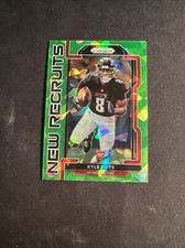 Kyle Pitts 2021 Panini Prizm New Recruits Green Cracked Ice Prizm Rookie