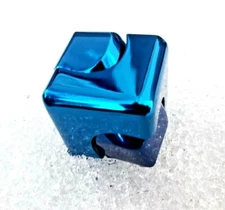NEW Blue All Metal Fidget Spinner Cube Toy Boys Girls Kids Adults ADHD Stress 