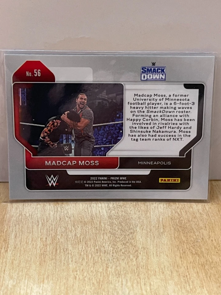 2022 Panini Prizm WWE #56 Madcap Moss wrestling card - Image 2 of 2