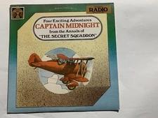 Four exciting adventures Captain Midnight The Secret Squadron 33RPM  ex/vg