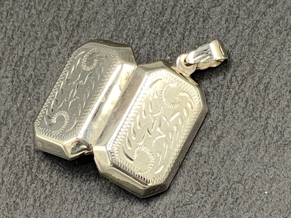 Medaillon  Anhänger  für 2 Fotos   925er Silber - Bild 3 von 4