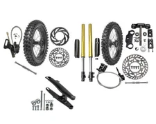 12"-19" Fork Shock Absorber Triple Swing Arm 14" 12" Wheel Tire Rim Set DirtBike