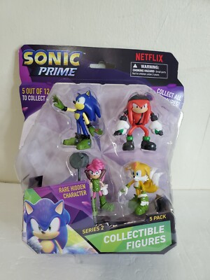 Sonic Prime 5 Collectible Figures  Series 2 Amy Rose Nine Knuckles the Dread