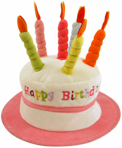 HAPPY BIRTHDAY CAKE HAT PINK Fancy 