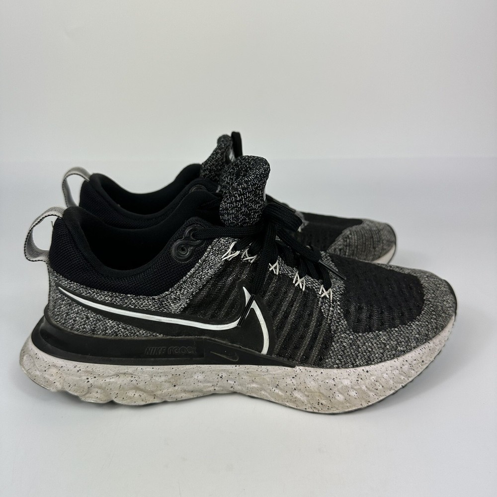 Nike React Infinity Flyknit 2 Black White Oreo Womens Running Shoe Size 8.5 CT2423-101