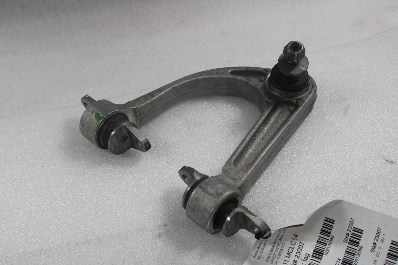 McLaren MP4-12C, LH, Left, Front Upper Control Arm, Used, P/N 11B0367CP