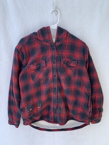 Sherpa Lined Flannel Jacket Size 