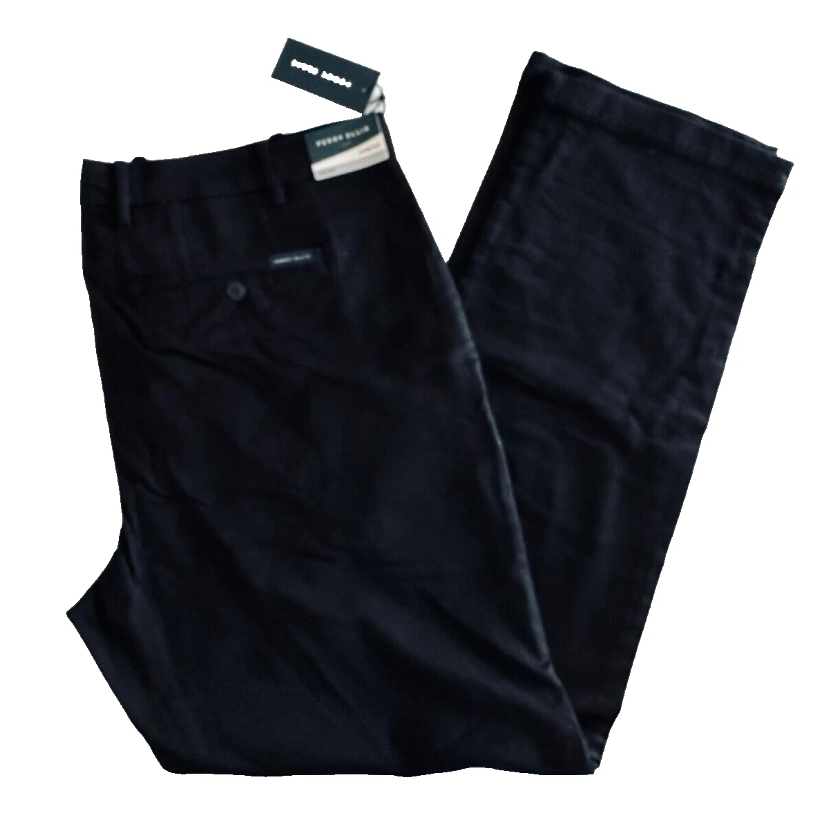 Perry Ellis Black Anywhere Stretch Flat Front Chino Pant 4FSB9662R Size W44X L34