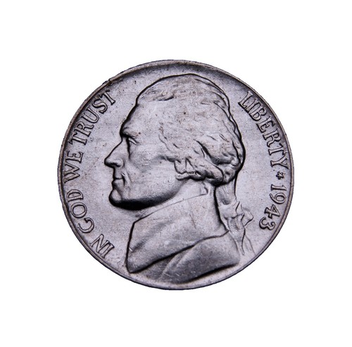 1943-P Silver Jefferson Wartime Nickel “Best Value On EBay” FAST