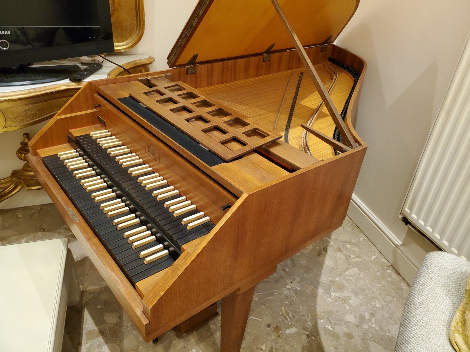 Neupert Double Keyboard Harpsichord eBay