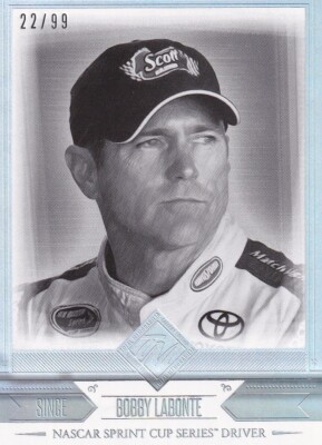 PRESSEAUSWEIS 2014 TOTAL MEMORABILIA BOBBY LABONTE #16 22/99 SILBER HOLO PARALLEL 
