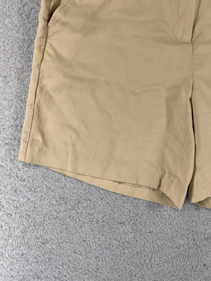 Tommy Bahama Shorts Womens 2 Beige 100% Silk Pockets Beach Vacation Travel - Image 3 of 4