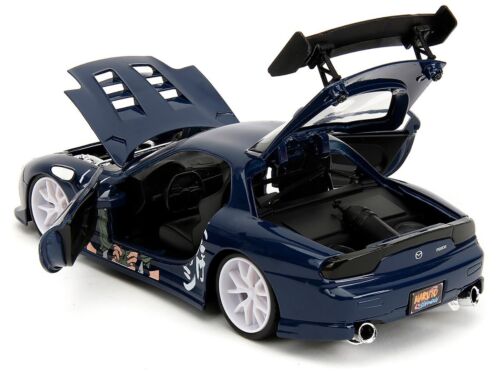 1/24 Jada Naruto Shippuden 1993 Mazda RX-7 and Kakashi Hatake Figure Blue 35349 - Picture 4 of 5