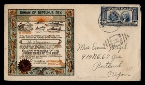 DR WHO 1939 HAITI TEIXTEIRA NEPTUNE REX CACHET GONAIVES TO USA R73759