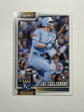 2026 Topps Series 1 - Jac Caglianone #138 Kansas City Royals RC Rookie Base