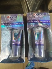 2 Crest 3D White Brilliance Deep Stain Remover Toothpaste, Dazzling Mint 3.1 oz