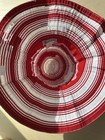 Luciano Berris Women’s Sun Hat Red/White Striped 100% Polyester One Size — photo 3