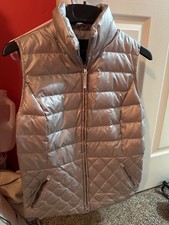 Womens Talbots Silver Vest Size Medium Excell...