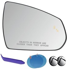 Passenger Side Mirror Glass Compatible with Passenger - Heated Blind Spot