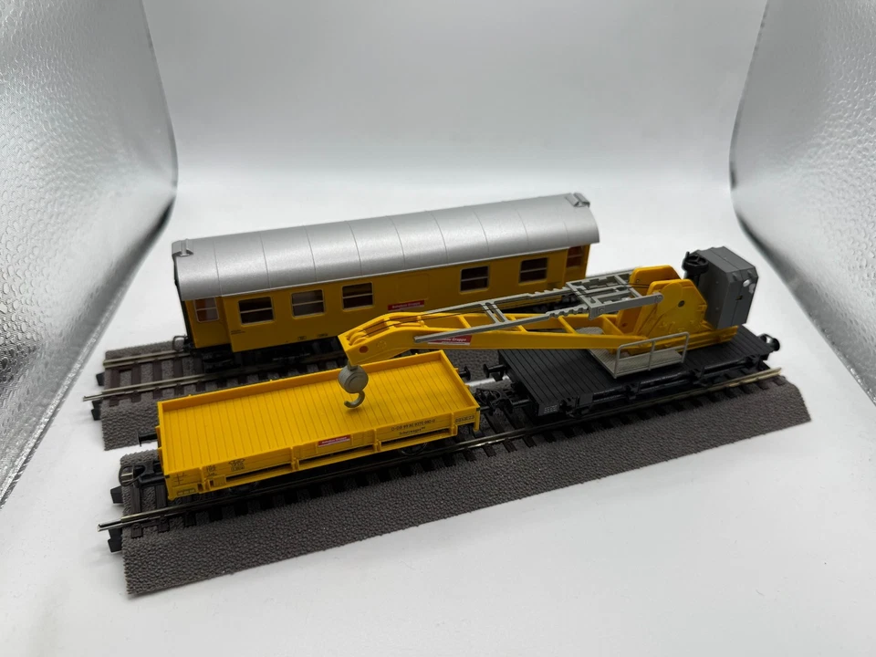 Roco H0 5100002-2 Wagen-Set "Kranzug" der Bahnbau Gruppe / DB AG - Bild 2 von 4