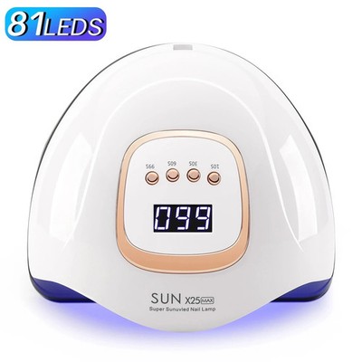 380 W UV LED Nagellampe 81 LED Gel Lack Trockner Profi Timer Auto Sensor UK
