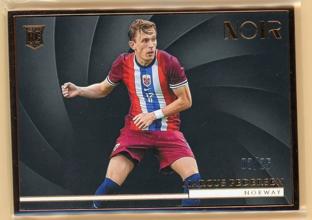 24/25 Panini Noir Soccer Marcus Pedersen RC Bronze Frame /25 Norway