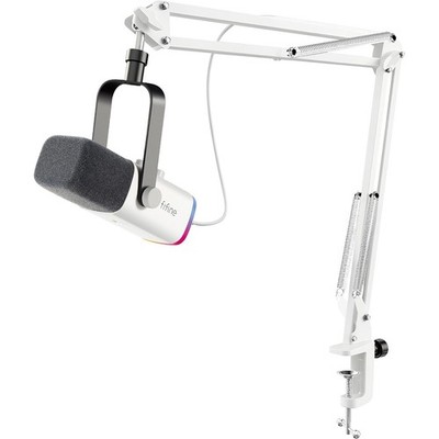 FIFINE XLR Streaming Mikrofon mit Arm Dynamisch Microphone für Podcast Studio