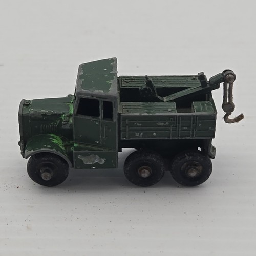 Vintage Lesney Matchbox #64 Scammell Breakdown truck Military