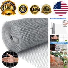 19 Gauge Galvanized Hardware Cloth, 1/2 Inch Wire Mesh Roll, 16x25 ft Ideal f...