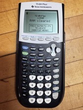 Texas Instruments TI-84 Plus Handheld Graphing Calculator LCD, Battery Power