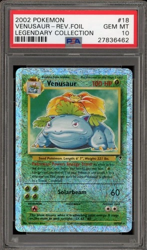 Pokemon Venusaur Legendary Coll. Reverse Holo Rare #18 PSA 10 Gem Mint