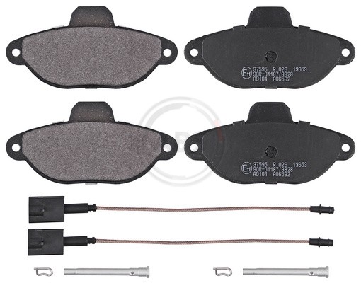 A.B.S. 37595 Bremsbelagsatz, Scheibenbremse For Fiat Ford-image