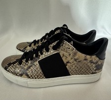 M. Gemi Woman's The Volata Snakeskin Print Leather Sneaker Size IT37 US 7