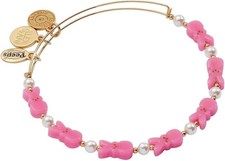 Alex and Ani Easter Peeps Bunny Beaded Bangle, pink