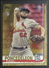2019 Topps #140 Daniel Poncedeleon Gold #/2019 RC