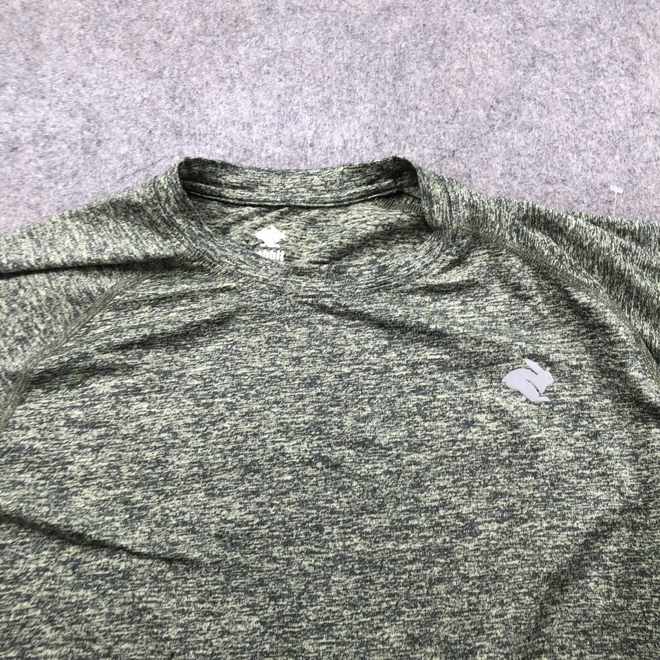Rabbit Shirt Mens Medium Green Heather Short Sleeve Running Athletic Tee Top - Image 4 of 4