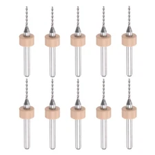 1/8" Shank 1mm Tungsten Carbide CNC Engraving Micro PCB Drill Bits Set 10 Pcs