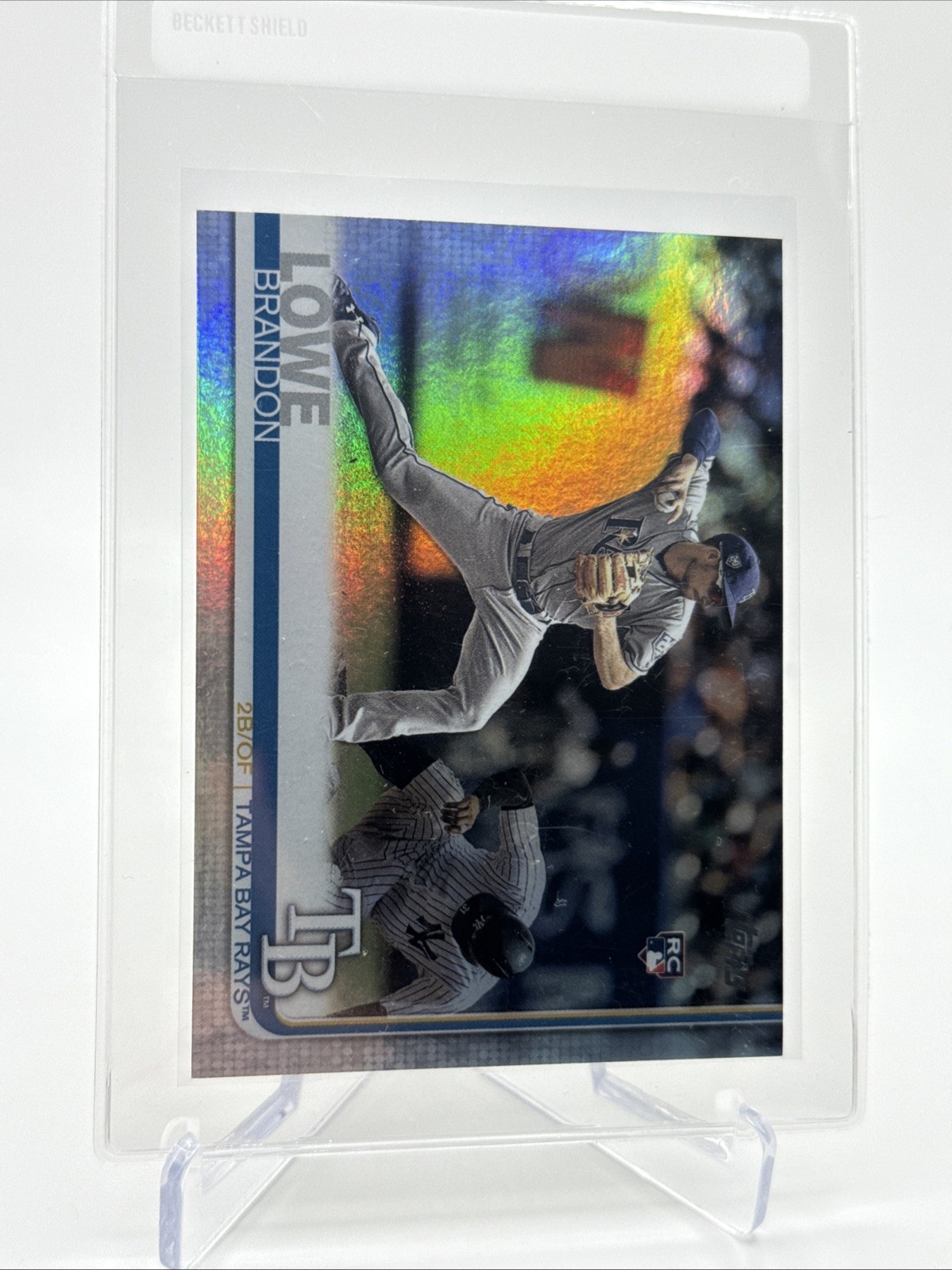 2019 Topps RAINBOW FOIL Brandon Lowe Rookie Card #114 Mint FREE SHIPPING