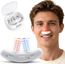Red Blue Light Therapy Nose Device USB Rechargeable Sinus Relief Kit