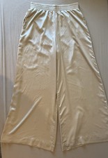 Show Me Your MUMU Silky Prep Time Pants Women's Champagne Gold Size Large