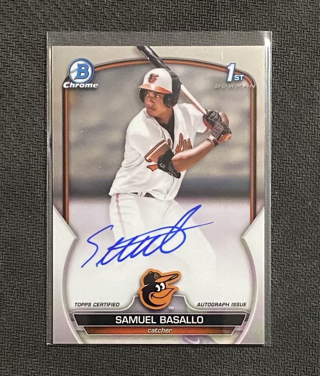 2023 Bowman Chrome Prospects Autograph Samuel Basallo #CPA-SB