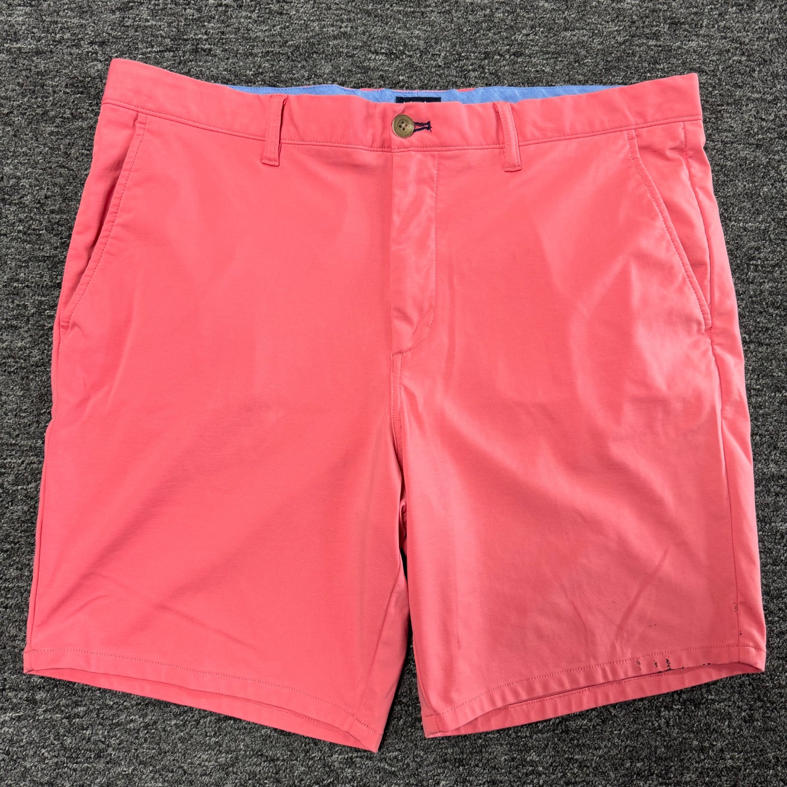 Johnnie O Natural Performance Chino Preppy Shorts Mens Sz 36 Pink