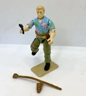 1987 GI JOE CHUCKLES V1 ACTION FIGURE COMPLETE + EXTRA BELT & STAND - NEAR MINT