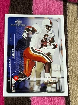 1999 UPPER DECK MVP RC #206 EDGERRIN JAMES COLTS H.O.F NMMT FOOTBALL ROOKIE CARD - Photo 1/2