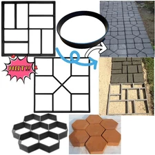 Garden Paving Mould DIY Path Maker Concrete Mould Brick Pavement Cement Mold