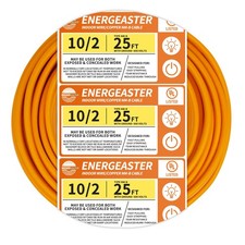 10/2 NM-B Wire,with Ground Indoor Electrical Copper Wire  10 Gauge Wire 2 Cond...