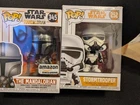 Funko Pop Star Wars Mandalorian #345 & Stormtrooper #252 bundle