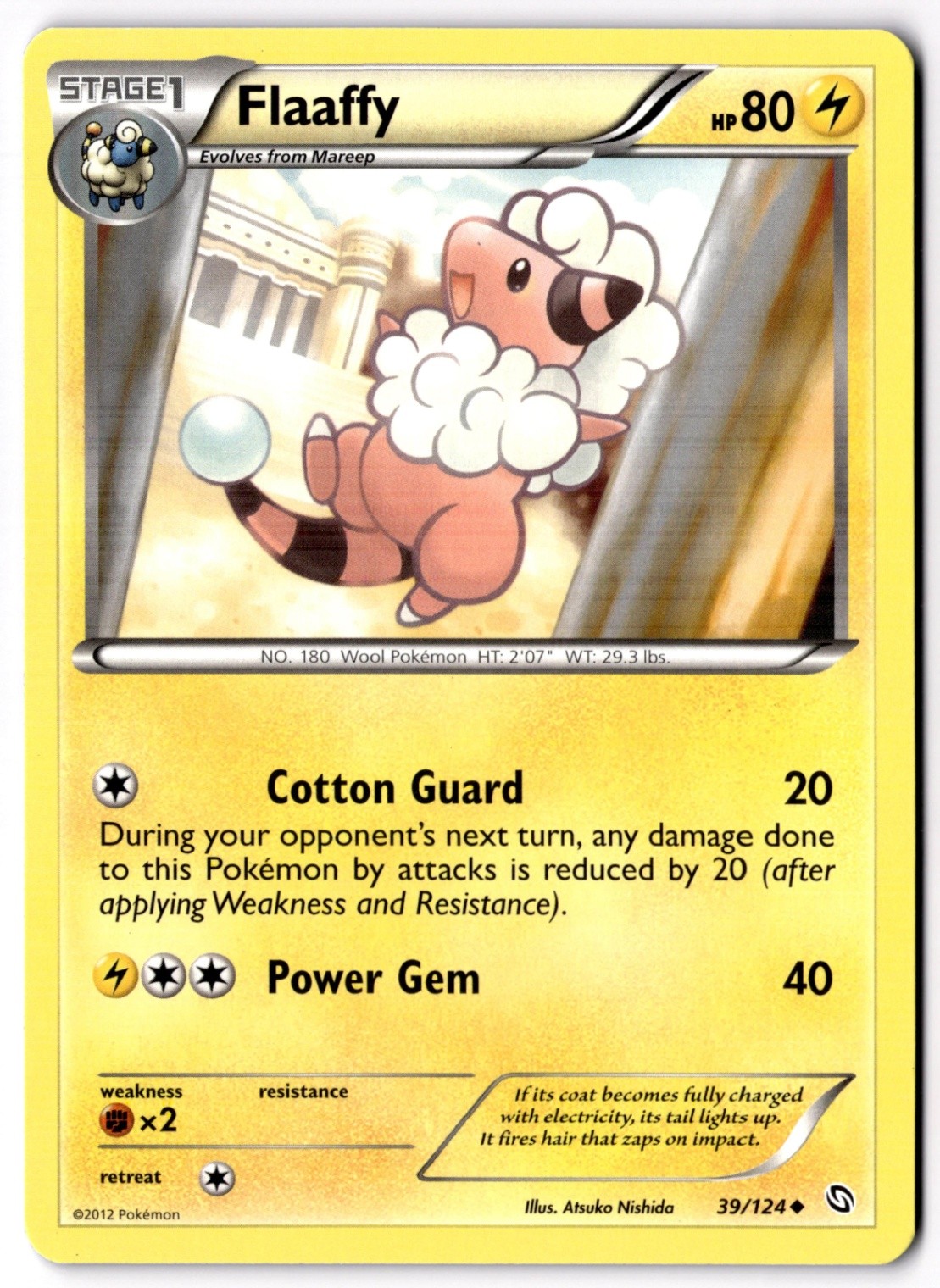 Flaaffy Uncommon Dragons Exalted 39/124 NM