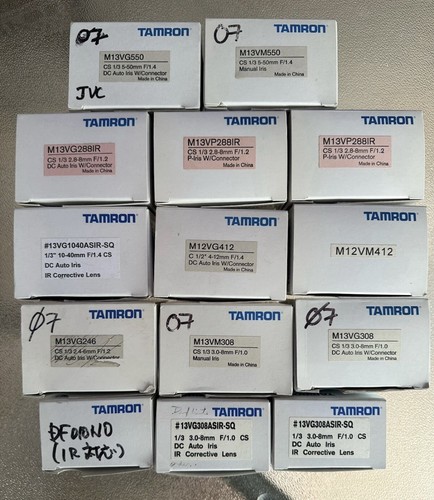 14 New Tamron Megapixel CCTV Security Camera Lenses