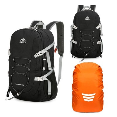 Wanderrucksack 35L mit Regenhülle für Reisen Camping Wandern Bergsteigen Outd...